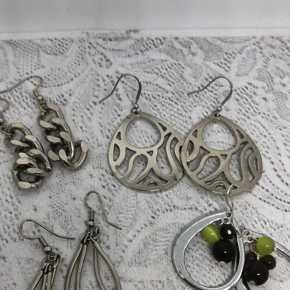 Bundle lot 9 modernist style earrings variety - Picture 11 of 11